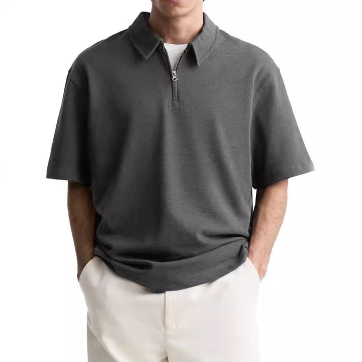 Men's polo with short zipper and high-quality fabric Chic and Style