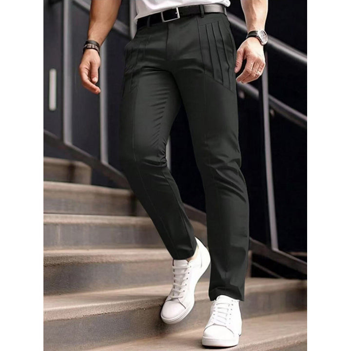 Stylish slim-fit dress pants for men with pleated design Lune London