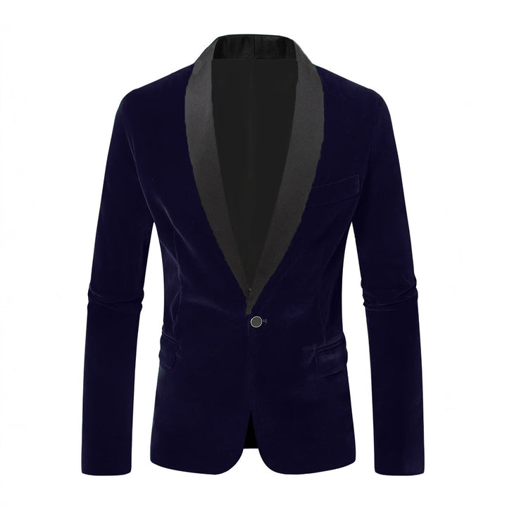 Elegant velvet jacket for men with satin finish Lune London