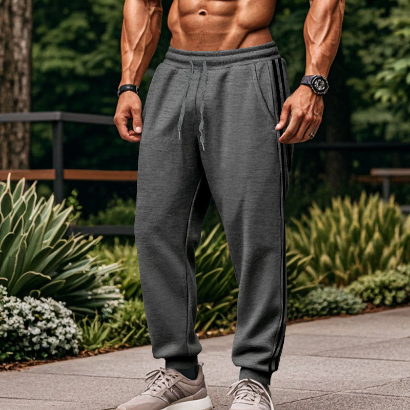 Sporty cargo jogger pants for men with breathable inserts and an elastic waistband Lune London