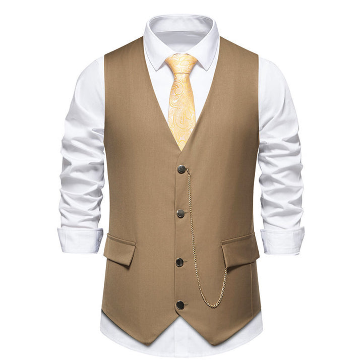 Elegant men's suit vest in a classic and modern style with practical pockets Lune London
