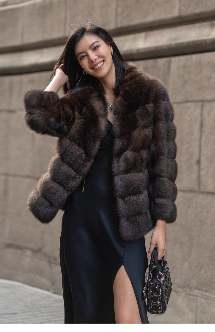 Elegant and luxurious ladies fur jacket Lune London