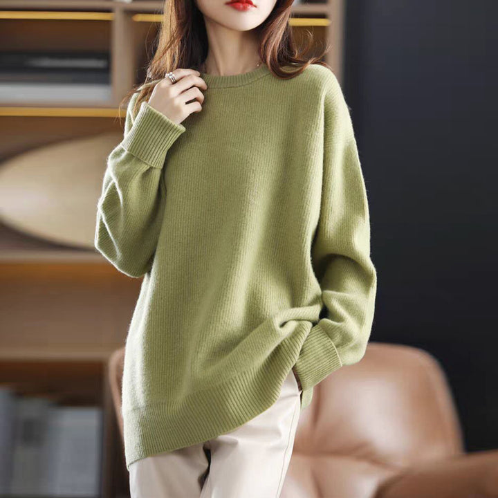 Pull long pour femmes en tricot avec coupe décontractée Chic & Stil