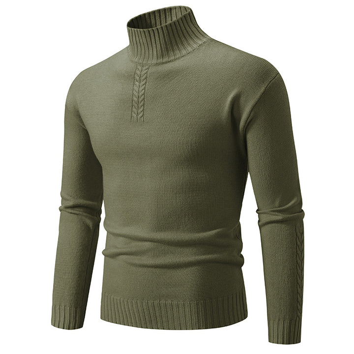 Thick knit crew neck sweater for men Lune London