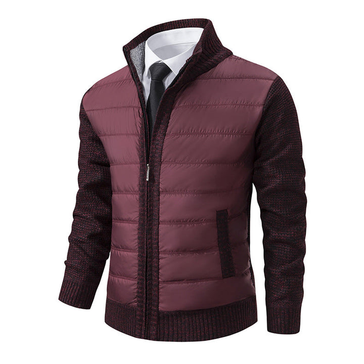 Men's Quilted Hybrid Jacket with Modern Collar and Elastic Cuffs Lune London