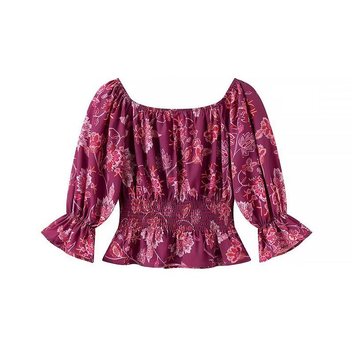 Maxi skirt for women with a floral design and elegant slit details Lune London