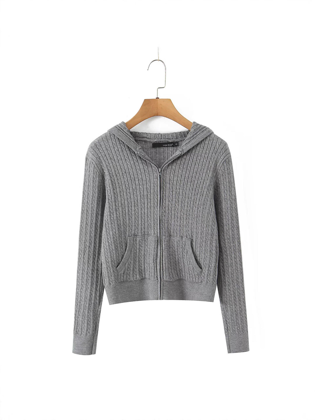 Leisure hoodie for women with structured surface finish and practical pockets Lune London
