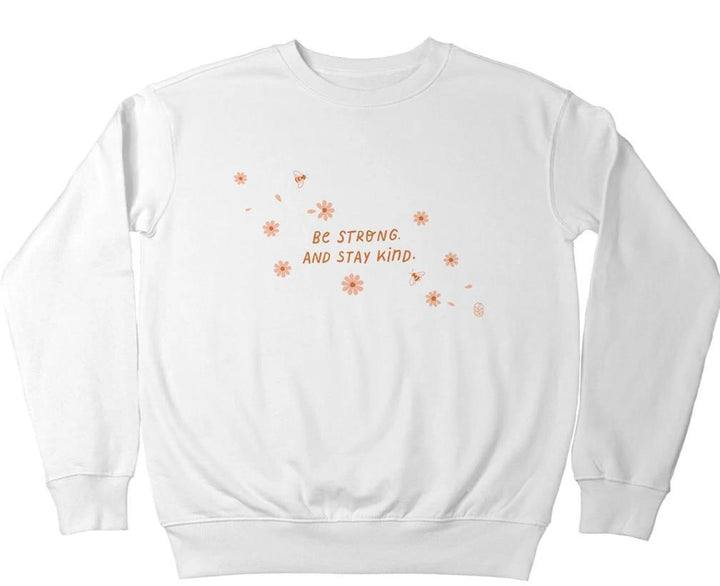 Sweat-shirt femme avec message inspirant et design floral Chic & Stil