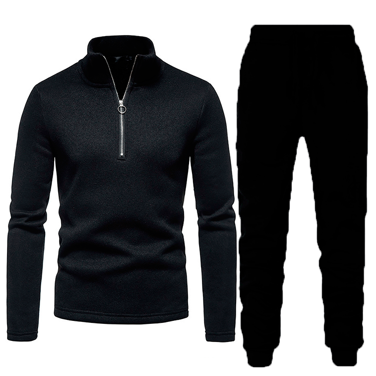 Men's fleece sports tracksuit with zip Lune London