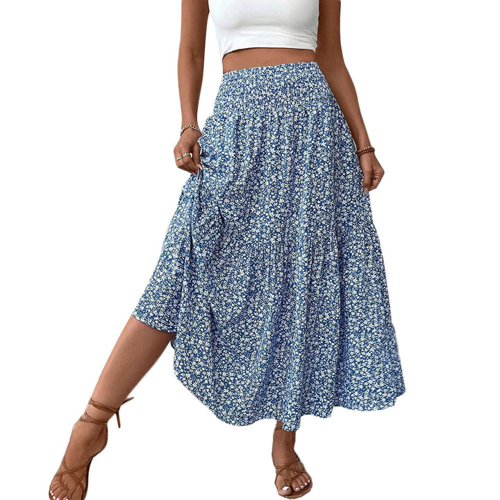 Robe maxi femme avec motifs floraux et taille élastique Chic & Stil