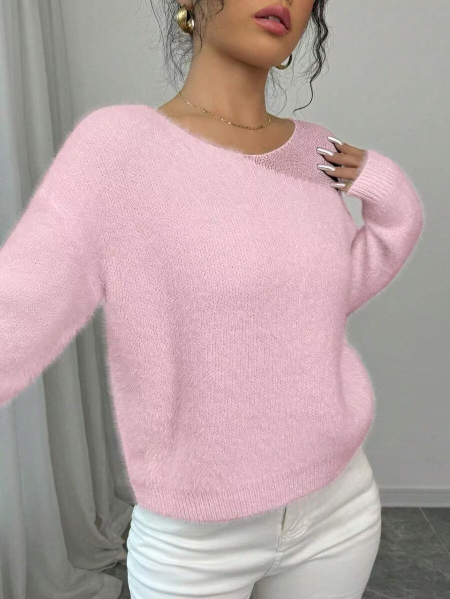 Soft round neck sweater for women Lune London