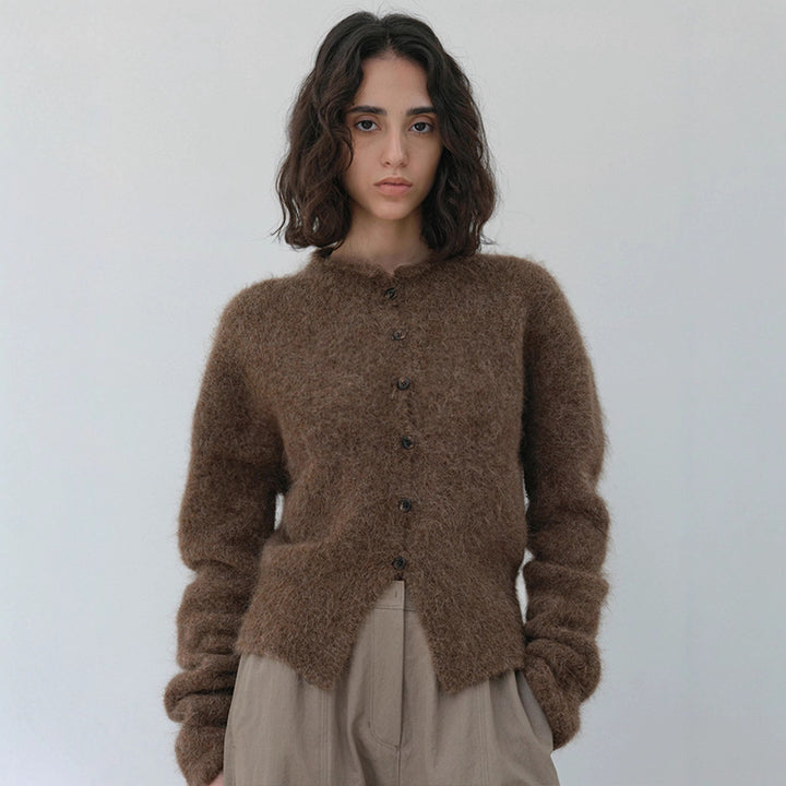 Veste en tricot élégante et chaude pour femmes avec patte de boutonnage Chic & Stil