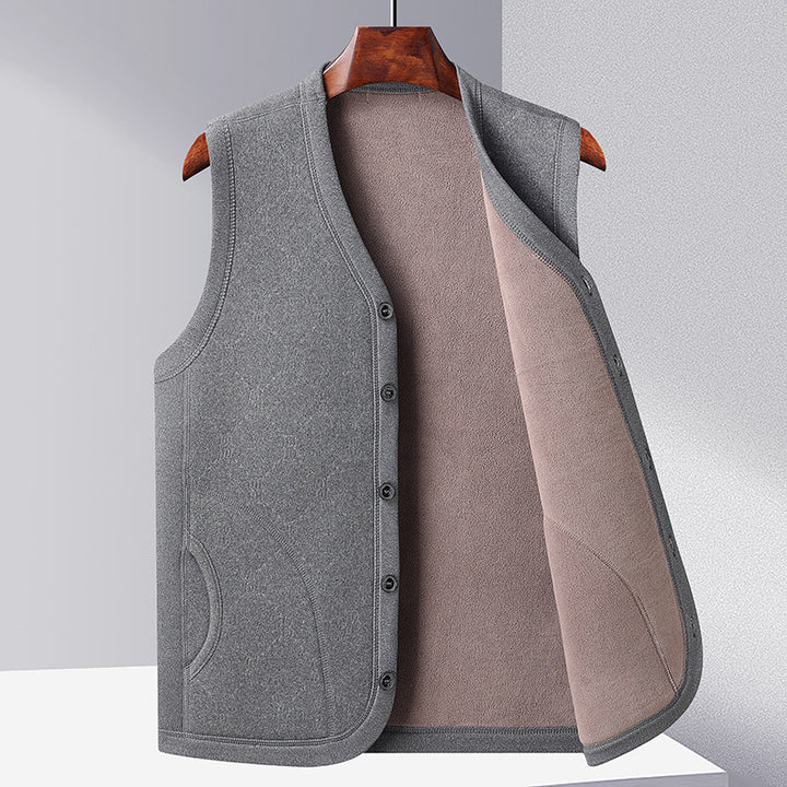Ladies Knitted Sweater Gilet with Chic Buttons and Style
