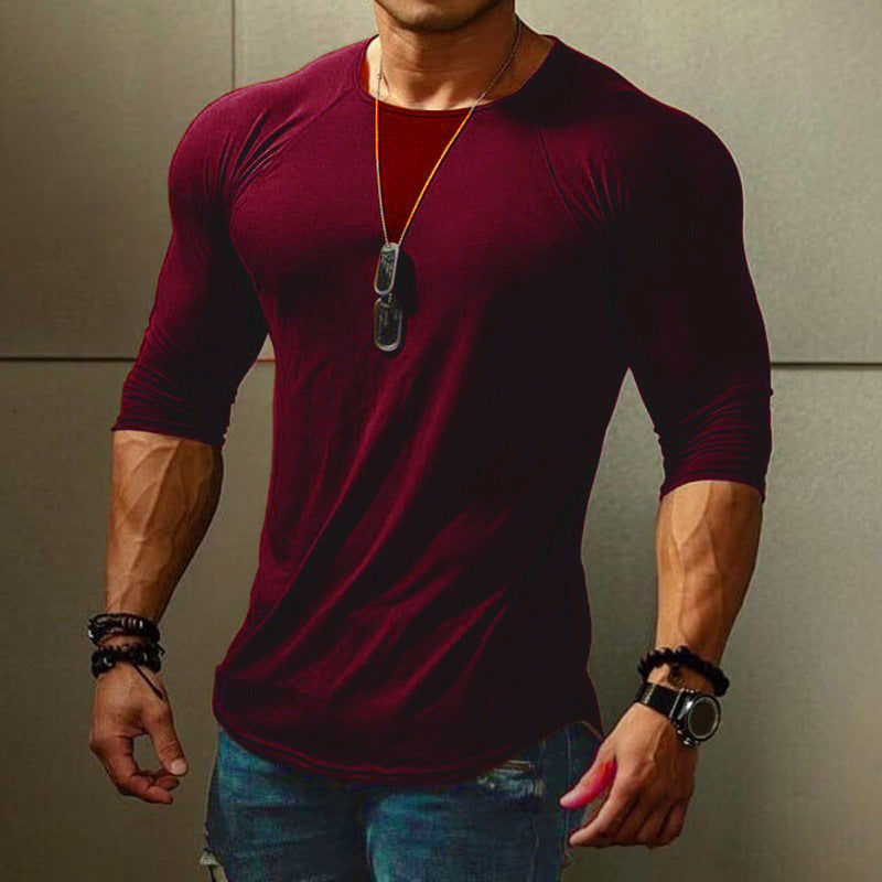 Fitted long sleeve t-shirt for men with elastic wearing comfort Lune London