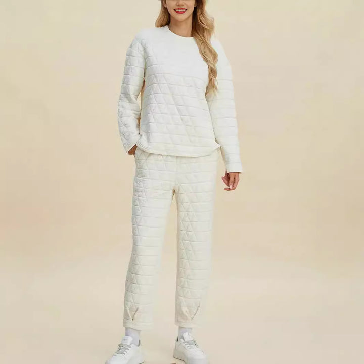 Ladies Chic and Stylish Quilted Loungewear Set