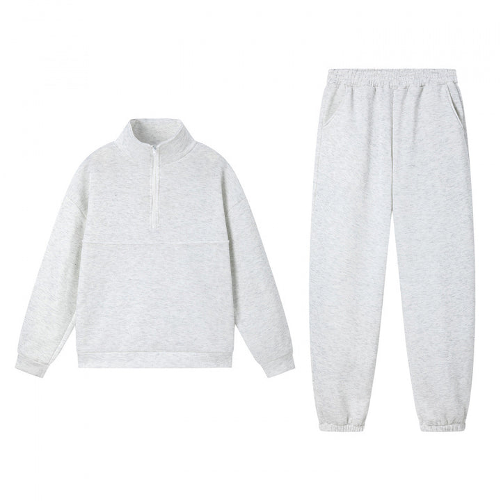 Ensemble de sweatshirts de sport pour femmes avec col montant et poignets élastiques Chic & Stil