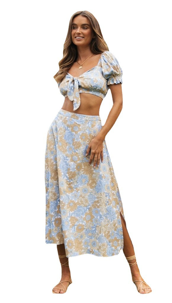 Jupe crayon pour femmes avec motif floral et coupe ajustée Chic & Stil