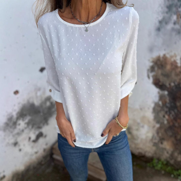 Casual blouse for women with decorative polka dot design Lune London