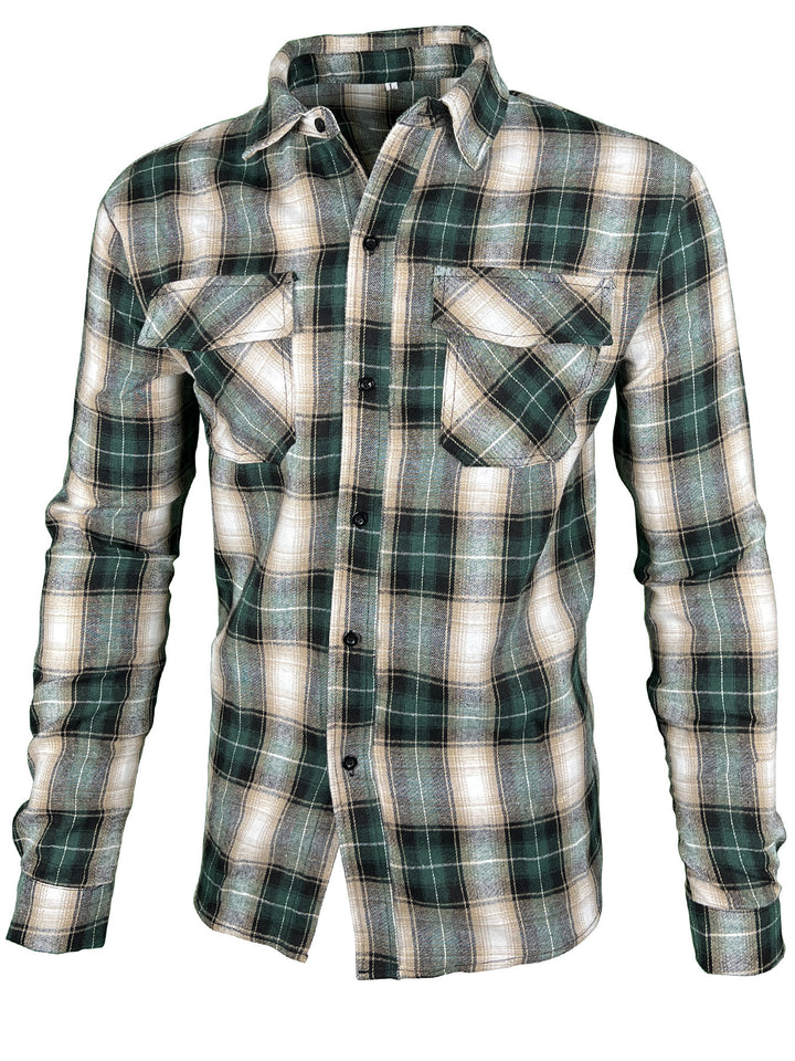 Plaid flannel shirt for men Lune London