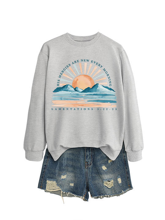 Sweatshirt pour femmes avec design inspirant de lever de soleil et coupe décontractée Chic & Stil