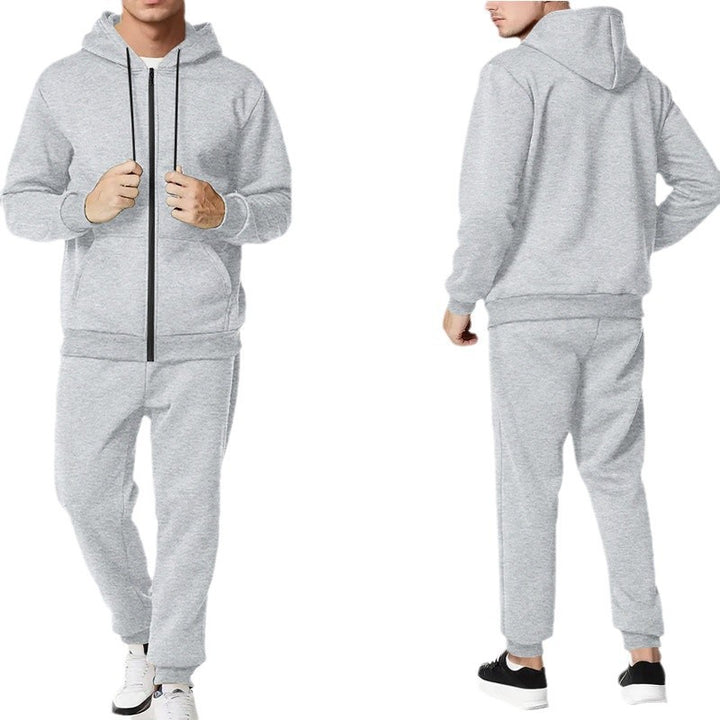 Men's sporty leisure suit with practical pockets and zipper Lune London