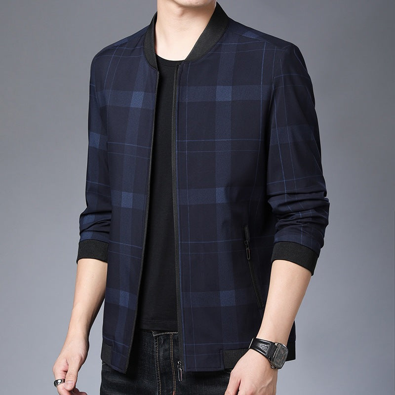 Checked fashion jacket for men with innovative cut Lune London