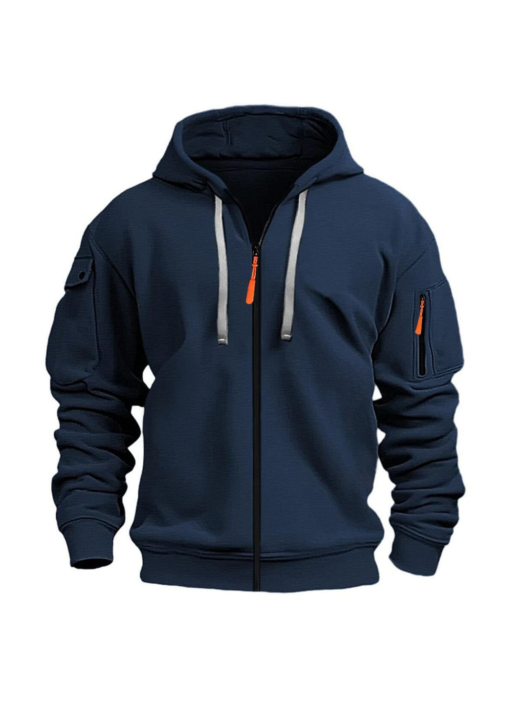 Men's hoodie jacket with functional zip pockets and modern cut Chic & Stil