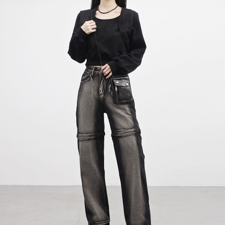 Veste sweat cropped pour femmes avec manches douces Chic & Stil