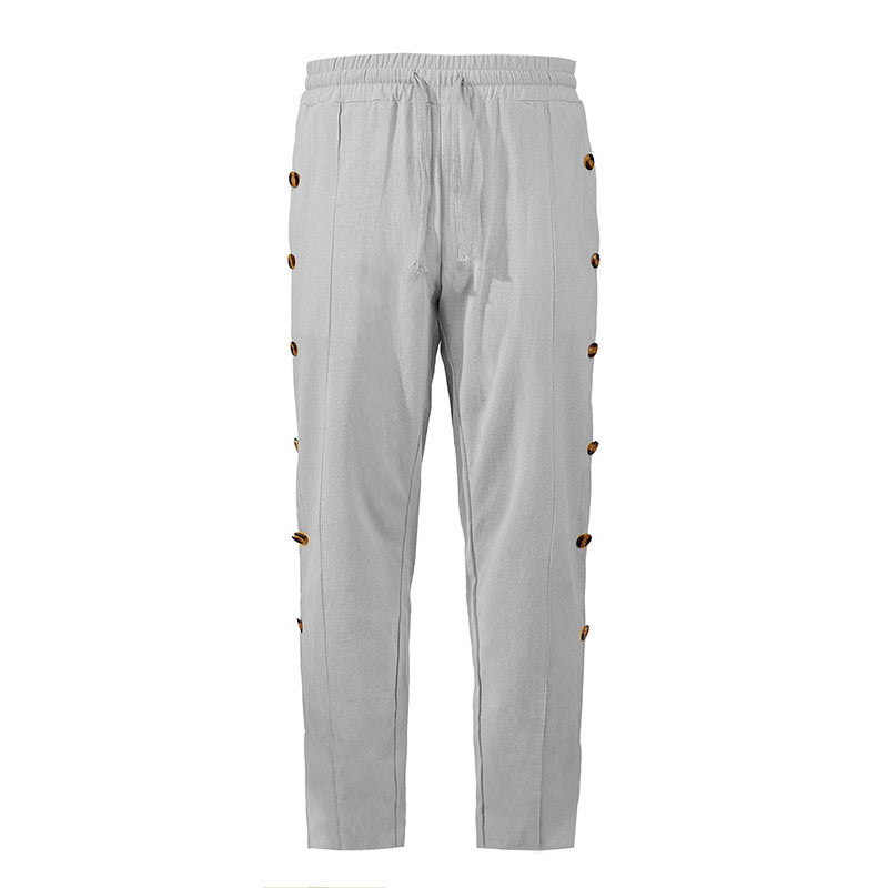 Comfortable women's joggers with chic and stylish button details