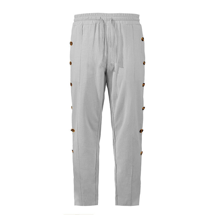 Comfortable women's joggers with chic and stylish button details