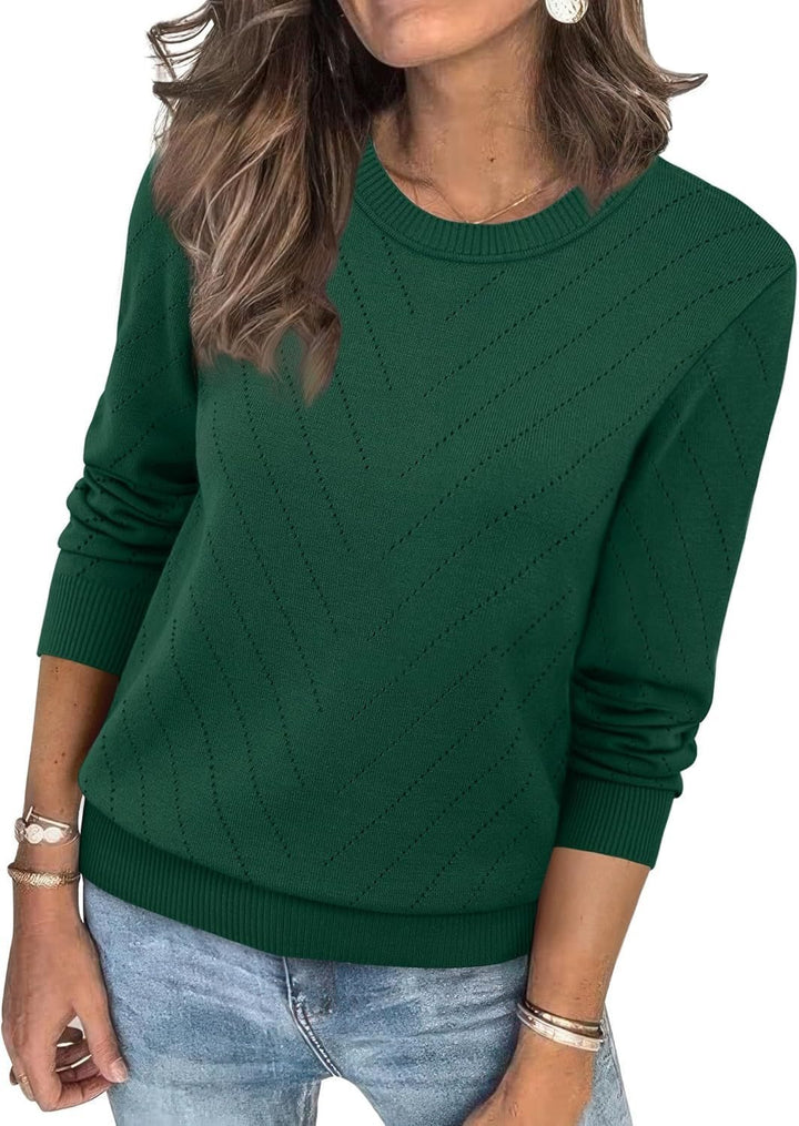 Ladies Fashion Sweater with structured zigzag pattern and relaxed fit Lune London