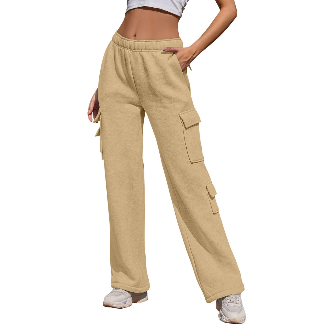 Wide cargo pants for women with practical pockets Lune London
