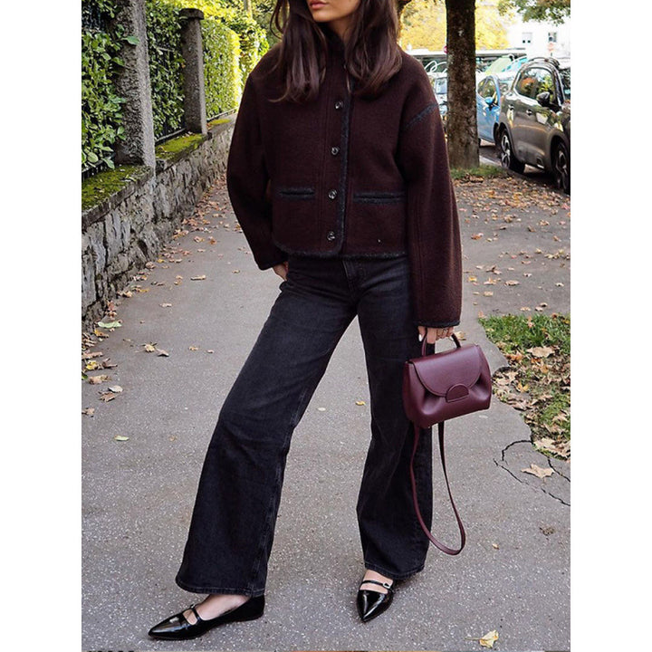 Casual wool jacket for women with pockets and oversized fit Lune London