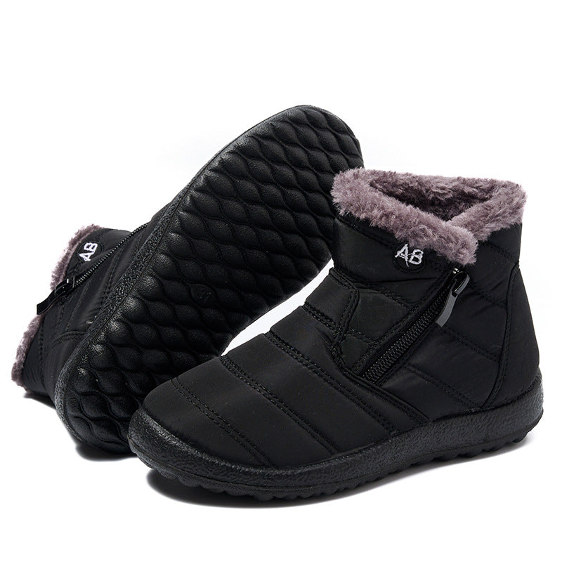 Bottes d'hiver pour femmes rembourrées avec fermeture éclair latérale Lune London