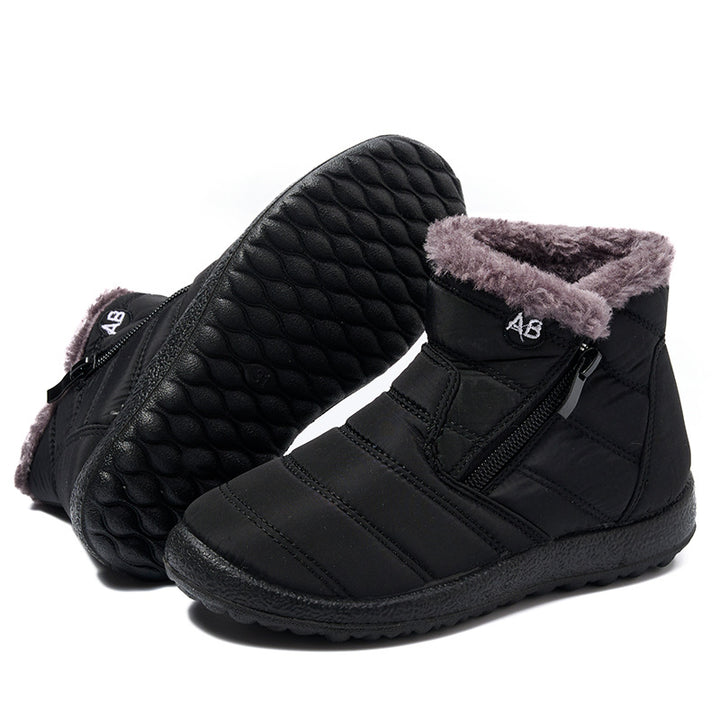Bottes d'hiver pour femmes rembourrées avec fermeture éclair latérale Lune London