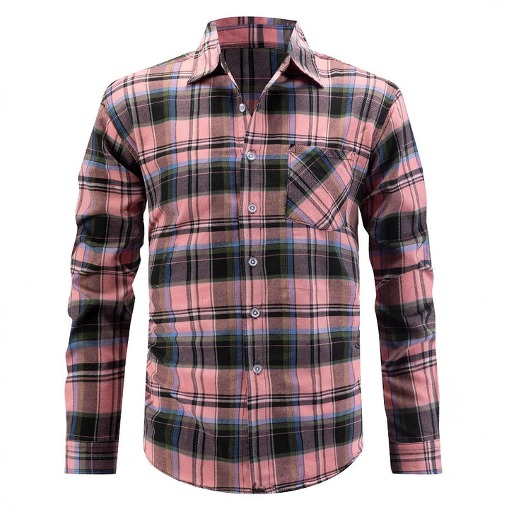 Stylish and comfortable flannel shirt for women with a checkered pattern Lune London