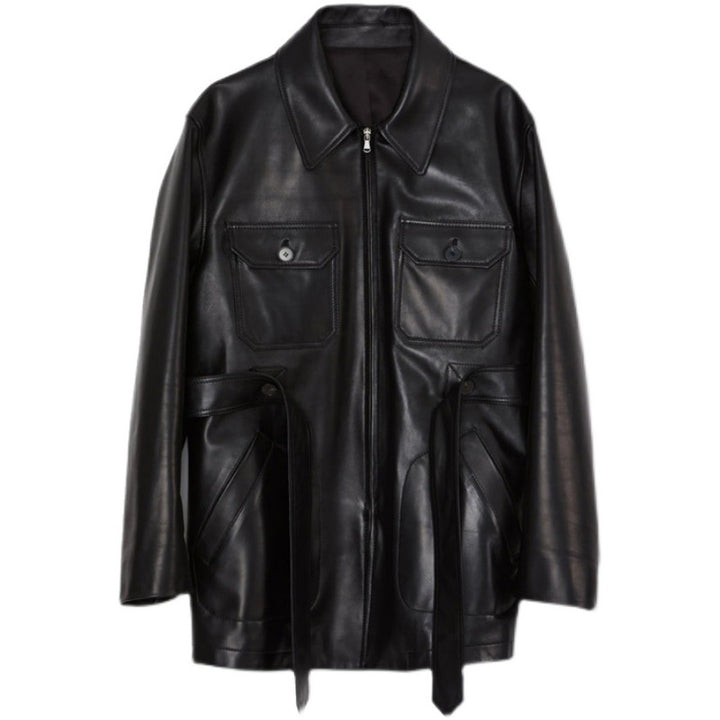 Veste oversize en faux cuir pour femmes Chic & Stil