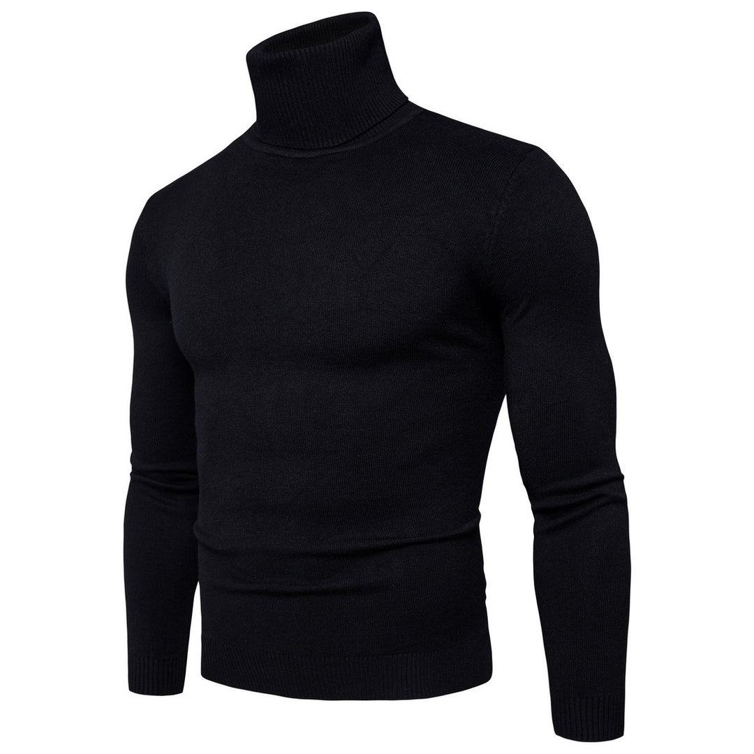 Men's roll neck sweater in fine merino wool Lune London