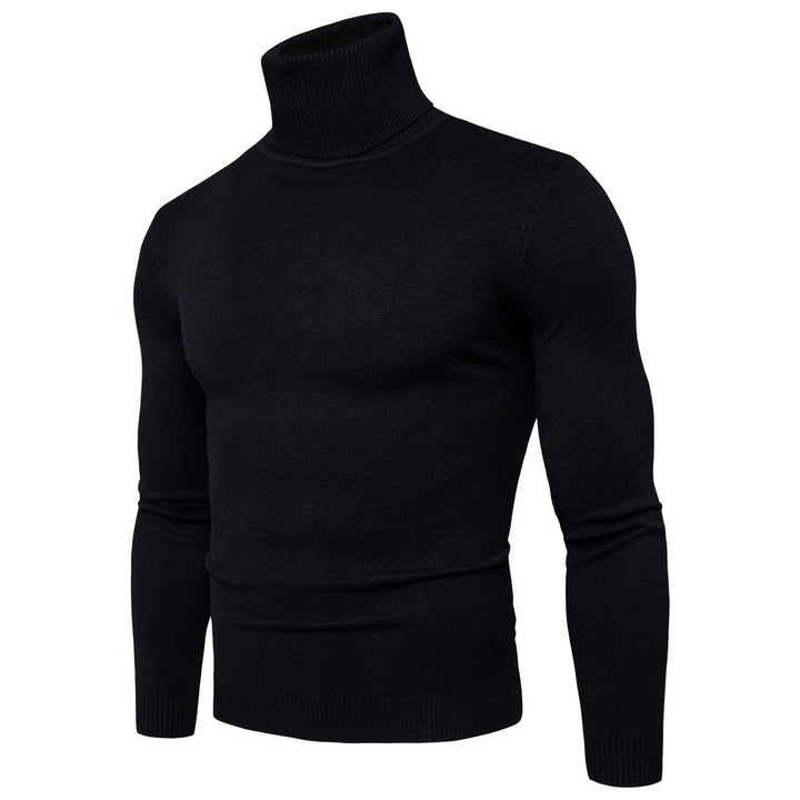 Men's roll neck sweater in fine merino wool Lune London