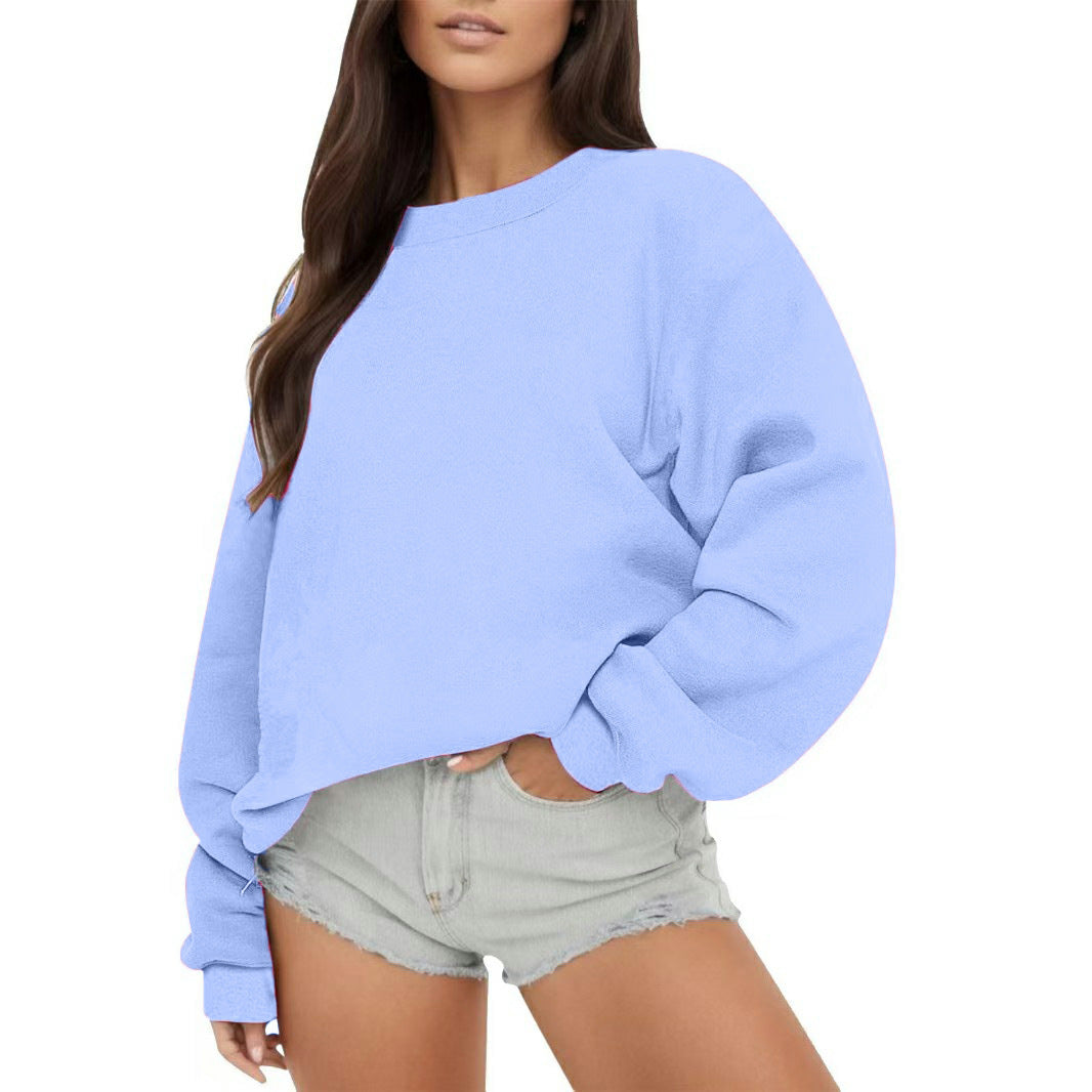 Ladies Oversized Sweatshirt with Wide Sleeves Lune London