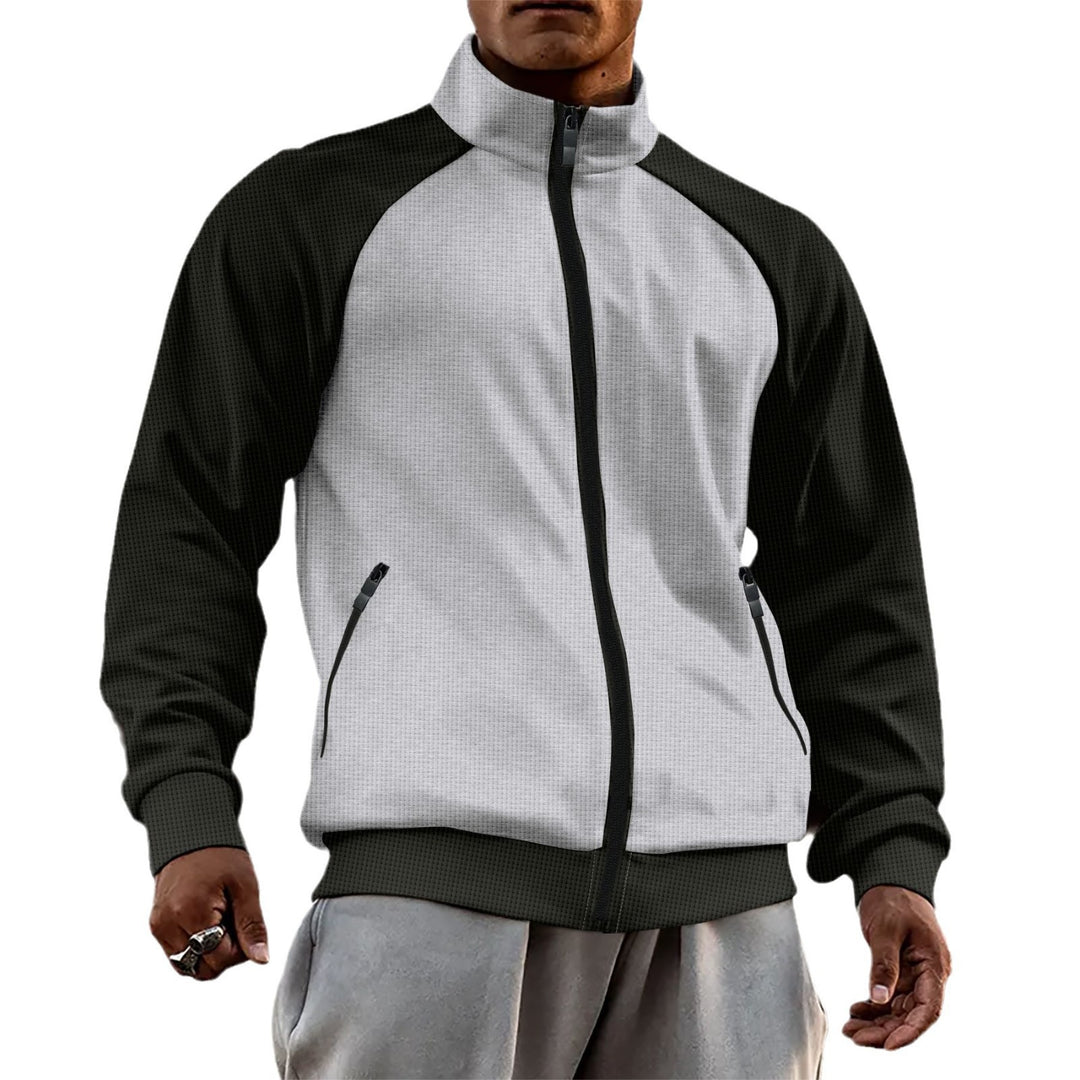 Men's sports jacket with functional pockets and high collar Lune London