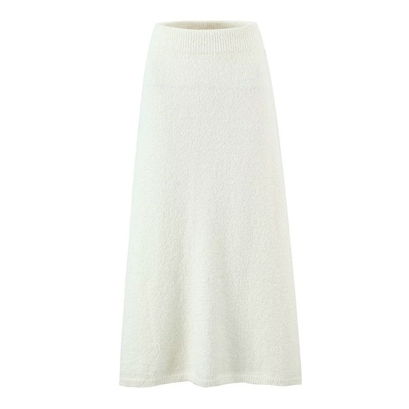 Jupe midi élastique Lune London pour dames