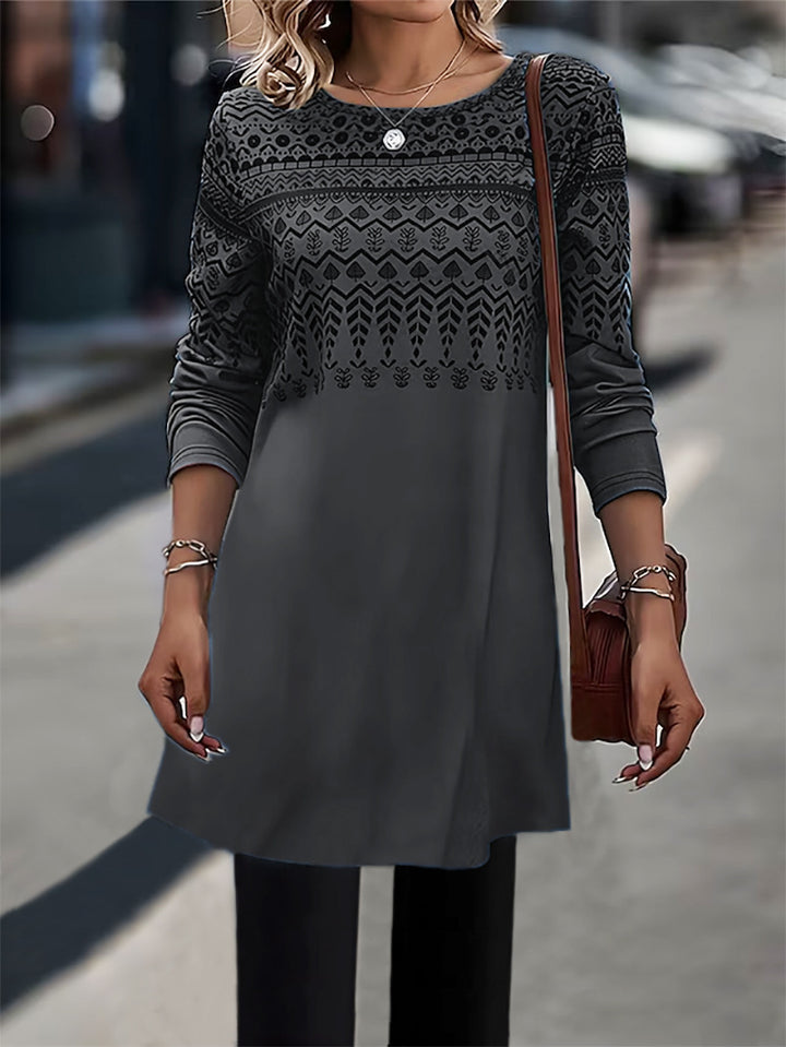 Long comfortable long-sleeve tunic for women Lune London