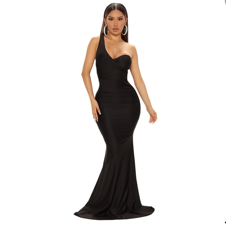 Lune London One-Shoulder Evening Dress for Women
