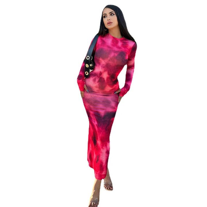 Chic and elegant wrap maxi batik dress for women