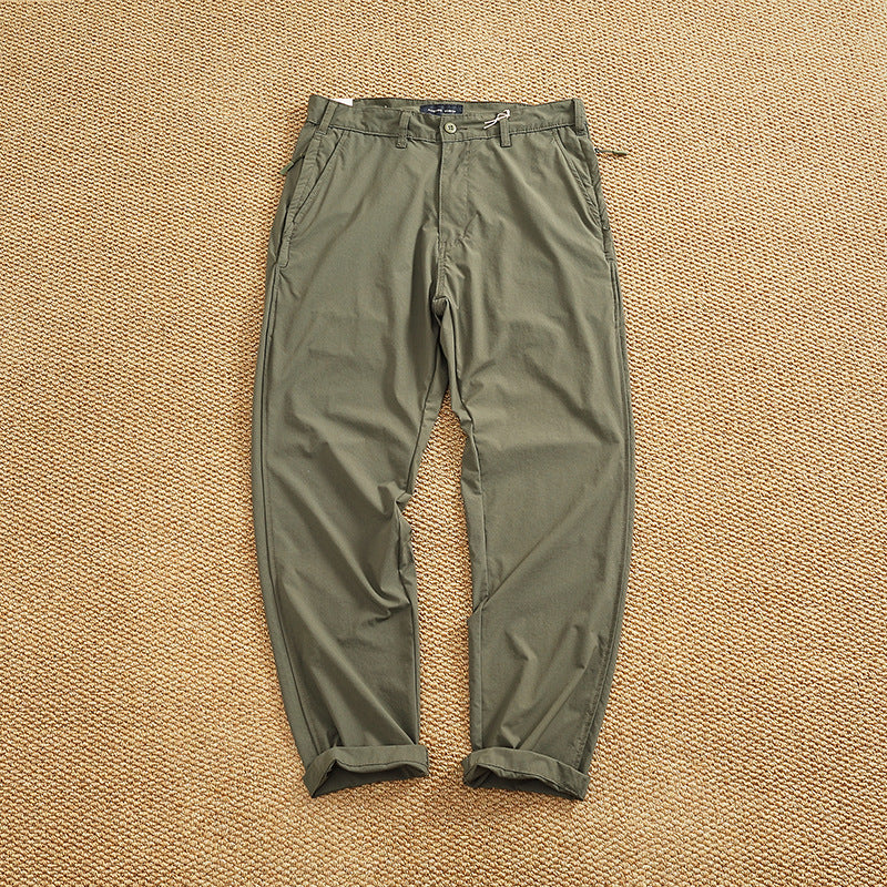 Men's chino pants with elastic waistband and practical side pockets Lune London