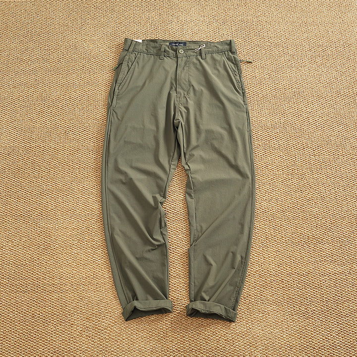 Men's chino pants with elastic waistband and practical side pockets Lune London
