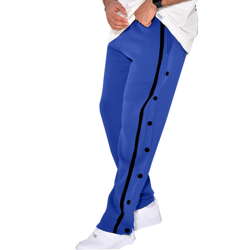 Men's sporty jogging pants with side snap buttons Lune London