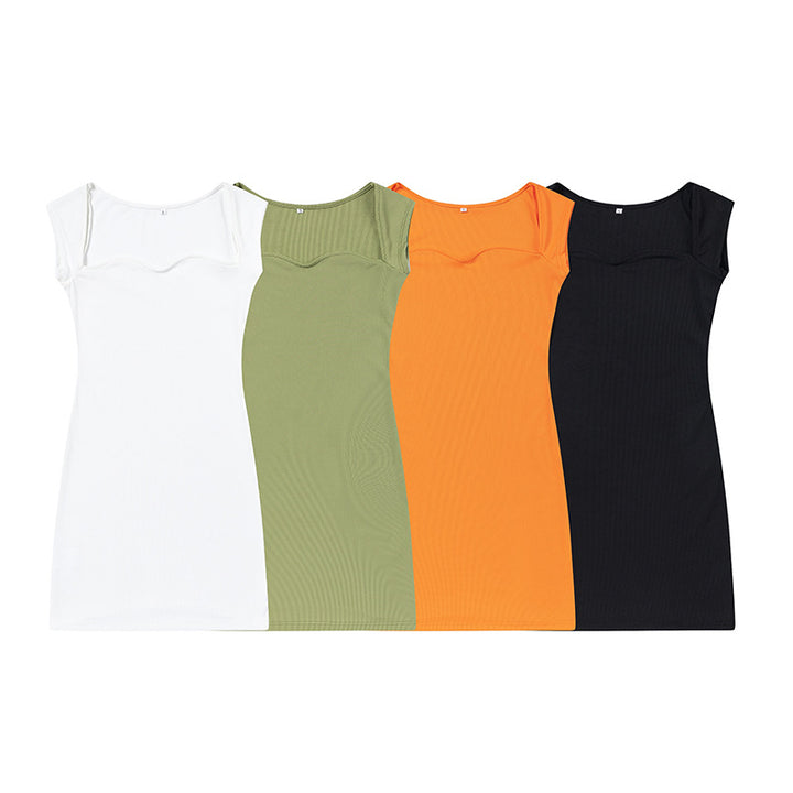 Fitted dress for ladies with short sleeves Lune London