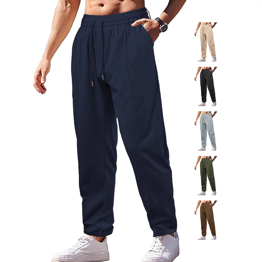 Functional leisure pants for men with elastic waist and practical side pockets Lune London